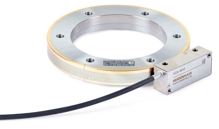 ECA 4400 series Absolute angle encoder with high accuracy Steel scale drum with three-point centering or centering collar Consists of scanning head and scale drum Also for safety-related applications