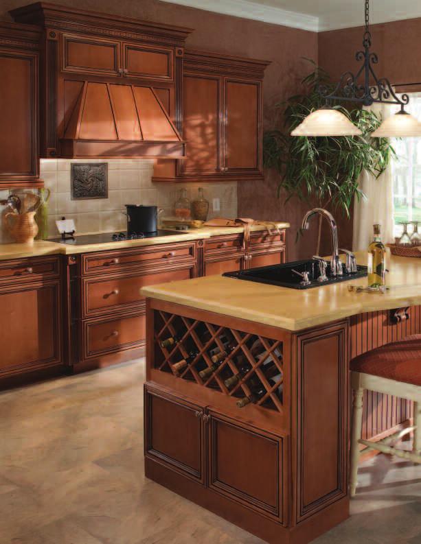 MAPLE CABINETRY Mocha Café SERENITY and SERENITY GLAZE The difference is in the