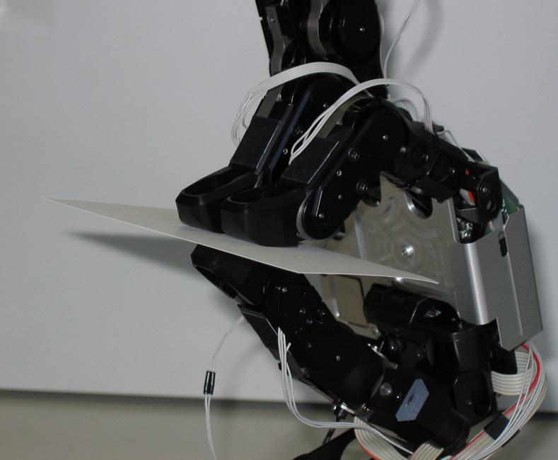 A Designing of Humanoid Robot Hands in Endoskeleton and Exoskeleton Styles 415 To confirm dexterity of the robot hand, some experiments of representative and practical handling motions were