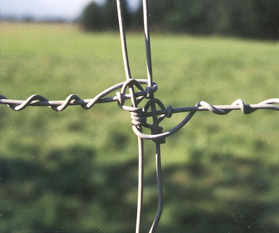 End post tie offs will require the removal of several of the last vertical wires (to provide sufficient tie wire) then knotted as in Figure 5, page 6.