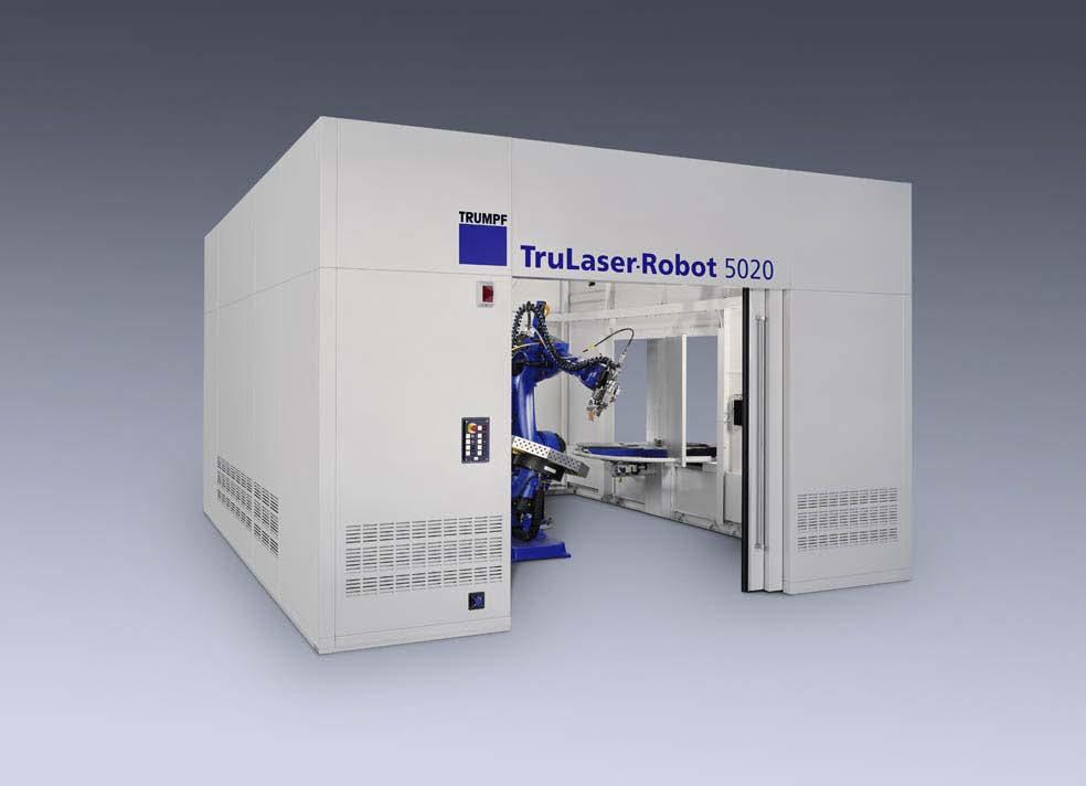 The turnkey solution TruLaser Robot 5020 Robot Workpiece positioner Automation Optics Beam delivery Utility supply