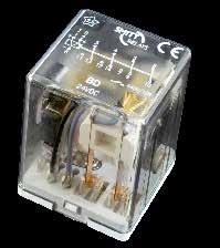 BD relay - Industrial latching power Datasheet relay, 4 pole Features Latching (bistable) relay Compact plug-in design 2 combined coils 3 C/O contacts and N/C contact Flat, square silver plated relay