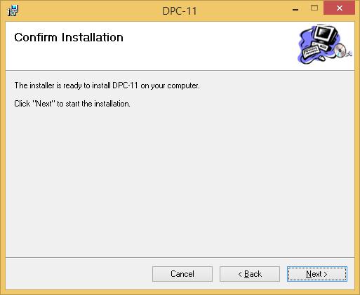 software. It is recommended that you use the default folder.