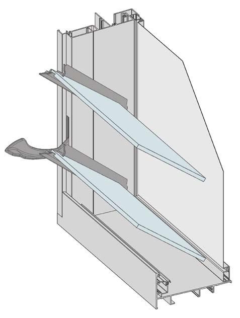 DESIGNER SERIES Series 525 KEY EATURES / PERORMANCE CHARACTERISTICS Replaces: aug 03 Scale: Not to scale Adjustable Louvre window system designed to complement the Vantage 102mm windows and doors.