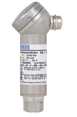 Replacement product: Model IS-3 Electronic Pressure Measurement Intrinsically Safe Pressure Transmitter for highest pressure applications in hazardous environments WIKA Data Sheet PE 81.