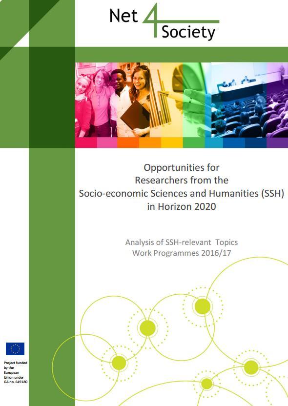 Net4Society - SSH Opportunities in H2020 Is there a document