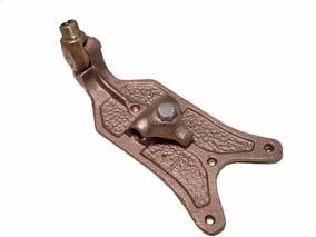 #A74 - Same as above only in aluminum. Wt..32 lb. #74Y - Copper No-Nail Paste Down Roof Saddle with clamp type cable fastener. Wt..70 lb. ea.