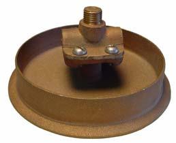 Point and cable fasteners made of copper bronze. This saddle is designed especially for roof edges and flat roof dormers. Wt..92 lb. ea.