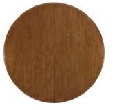 dining room north river North River Round Dining Table 107-261T 66in Dia. (86in L with leaf) x 30in H 167cm Dia. (218cm L with leaf) x 76cm Flat-cut cherry veneers with Brandywine finish.