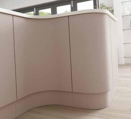 Kitchens are available in a range of 11 fashionable and contemporary colours.