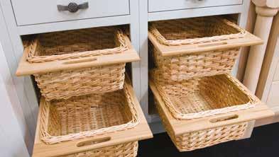 CHUNKY PILASTER TRAY UNIT GLAZED UNIT WICKER BASKETS Adding decorative features like pilasters works beautifully