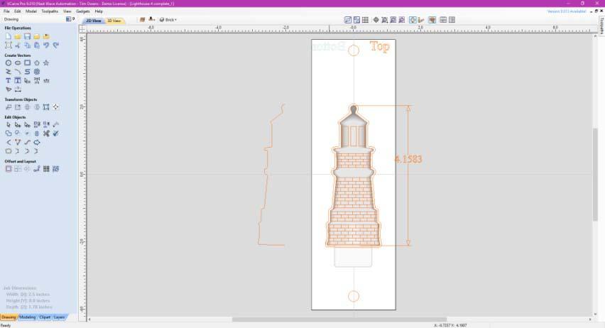 Video Files: Creating Tap files Top Roughing and Finishing Bottom Roughing and Finishing Sanding and Finishing Step 1: Creating Tap Files: tap file with top and bottom attached so they match the tap