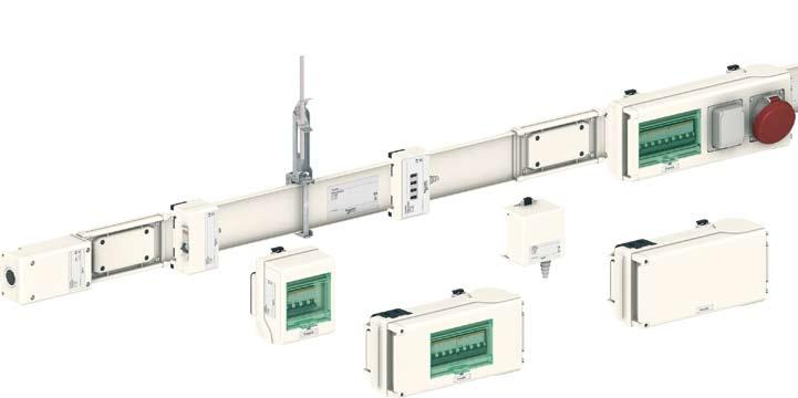 Catalogue numbers Canalis KN trunking For low-power distribution from 40 to 160 A KNB 160ZFPU KNA ppppppppp KNA pppppp KNB ppppppp Run components Feed units (supplied with end cover) b 4 live