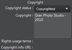 To do this, select all the photos you want to add IPTC metadata information to, click in the spaces next to the IPTC fields, and then enter the metadata in the fields provided.