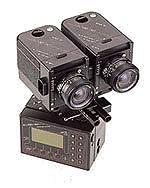 Camera model: stereoscopic panoramic pair Twin rotating slit camera. Copes with movement in the scene.