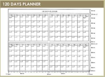 Planner Board - 120 Days Customize your own board with wording and tables Reminder for deadlines,meeting,holiday,business trip