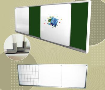 castor added for mobility Durable,stable and noiseless Able to adjust the board height Sliding Board SLIDING BOARD Magnetic white board, chalk board or notice board