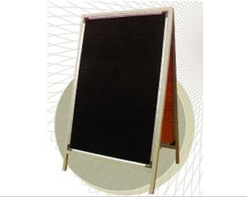 board surface Powder coated steel frame Menu Board T Menu Board "T" Single or