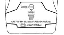 NOTE A new rechargeable battery comes in a discharged condition and must be charged before use.