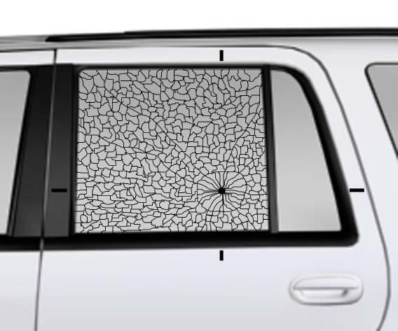 The initial crime scene investigators should take great care not to slam doors or jar the vehicle in any way when there is fractured, but intact, tempered glass.