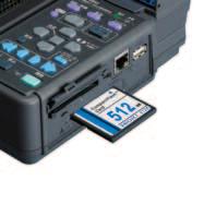 Note: Although USB memory devices enable real-time saving of data, for more reliable data protection we recommend use of HIOKI CF cards, which are guaranteed to work with the instrument, for