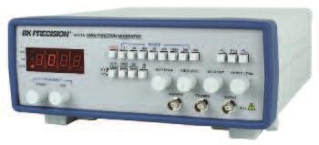The model 4017A is a 10 MHz sweep function generator with a 5 digit LED display, linear/log sweep, variable duty cycle and DC offset.