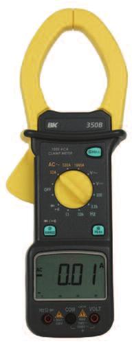 Multimeters Clamp-on Model 312B Model 313A Model 350B Model 367A B&K Precision offers a variety of current clamps from small to large, for safe non-invasive current measurements.