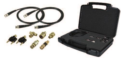 The kit is provided in a convenient foam lined storage case for easy selection and use. Description Qty. Frequency Range VSWR Max. BNC Cable Assembly, 100cm (40 ) 2 DC - 1 GHz 1.