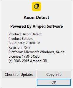 Once the image is removed from the device, it can be loaded into Axon Detect as the Reference Image.