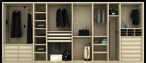 your wardrobe selection. Accessorized wardrobe.