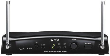 2 5 SERIES Wireless Tuners WT-581 Space Diversity Tuner The WT-581 Wireless Tuner is designed for use on the UHF band, and suitable for vocal or speech reinforcement applications.
