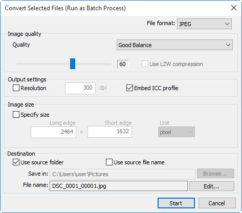 q q A File Conversion If multiple files are selected when the button in the toolbar is used to export files in another format (page 36), the files will be exported as a batch process.