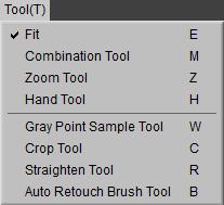 Menu Guide The Tool Menu Fit: Double-click the display to alternately zoom the preview to fit the palette and zoom to a 100% view.