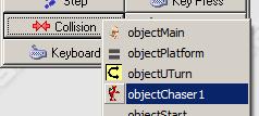 2D Platform L 8 8. Lastly, we'll add the collision between the thrown object and the chaser. When the main character defeats a chaser, it also gains some points.