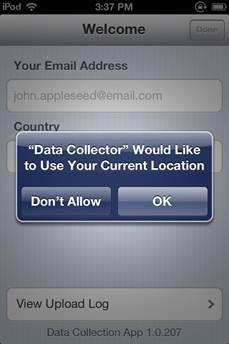 2 Setting up the app Step 1: Open up the Data Collection App.