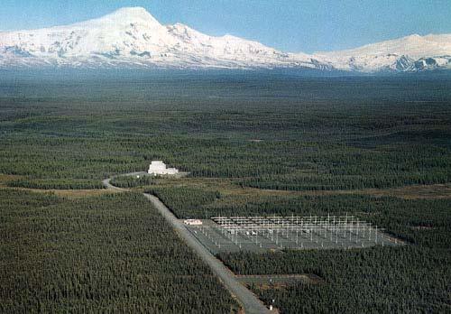 Figure 5 is an overhead photo of the facility. FIGURE 5 Overhead photo of the HAARP Gakona Facility.
