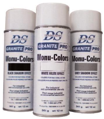 monu-s Aerosol Granite-Pro monu-s shadow is available in 3 popular s : Black, Hilite(white) and grey.