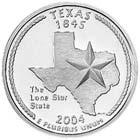 50 Texas KM# 357 5.67 g., Copper-Nickel Clad Copper, 2004P 278,800,000 0.65 5.00 2004D 263,000,000 0.65 5.00 2004S 2,740,684 2.