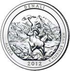 America the Beautiful Quarters 115 Denali National Park Great Basin National Park KM# 523 5.67 g.