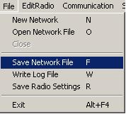 Click OK. The Application removes that radio from the Network List. 5.4 Saving the Network List Once the Network List of radios is complete, the list may be saved.