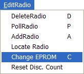 8.2 Changing a Radio's Settings To change a setting in a radio, use Screen 2 and select that radio (using the arrow keys on the keyboard, or clicking the scroll bars).