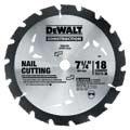 PORTABLE CONSTRUCTION SAW BLADES (continued) CORDLESS DESCRIPTION TEETH ARBOR HOOK ANGLE KERF PLATE THICKNESS TOOTH GRIND DW9052 Carbide-Aluminum/n-Ferrous Metals 5-3/8" 30 10mm +3.059".