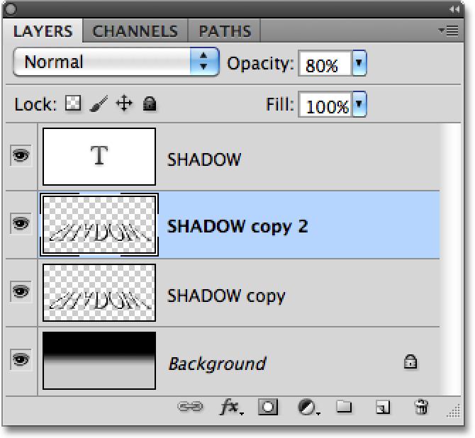 You ll find the Opacity option in the top right of the Layers panel.