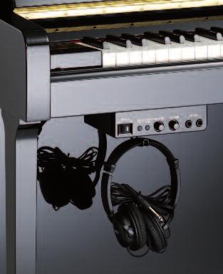 The 30MB wave memory gives a truly natural piano sound and offers a broad range of expression from delicate pianissimo to intense fortissimo.