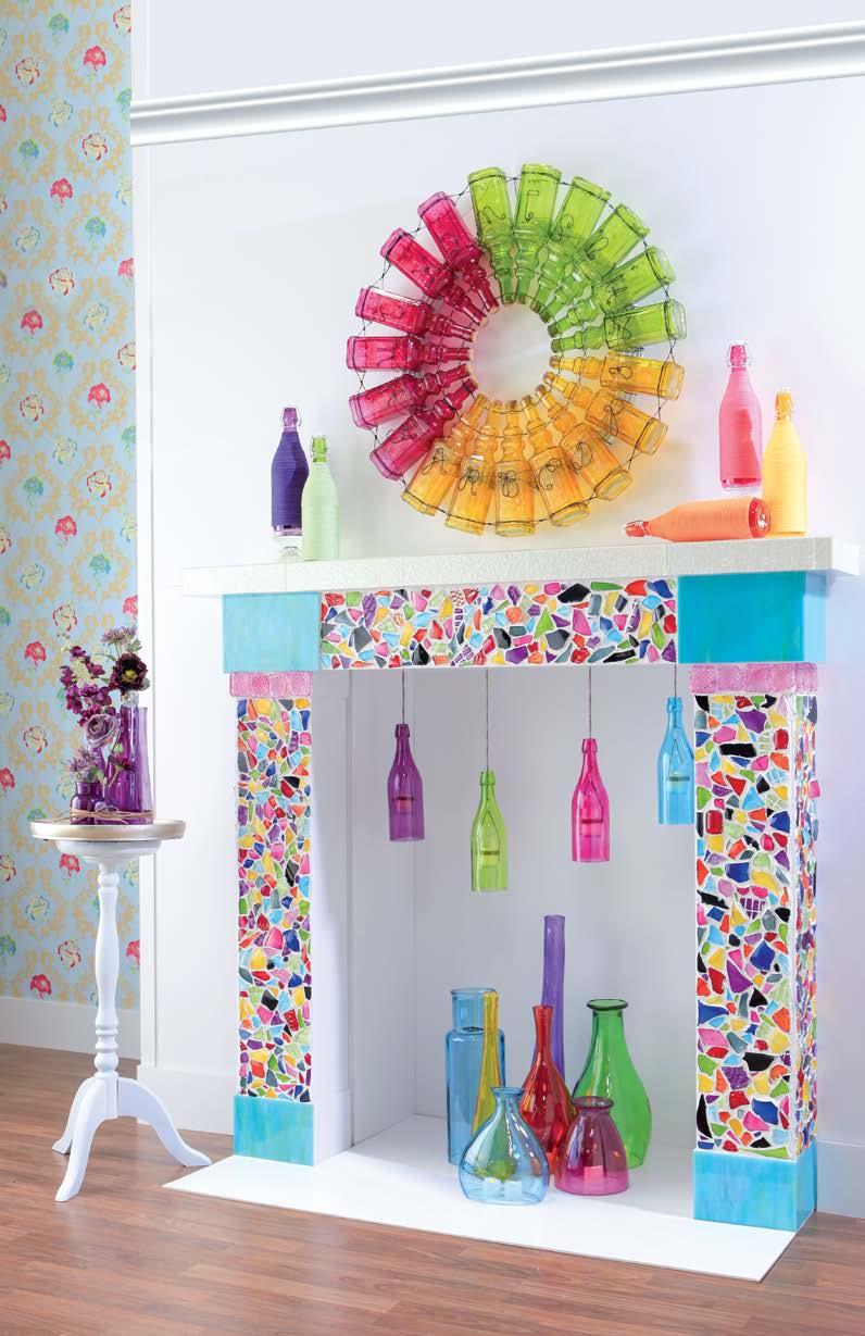 Genius in a Bottle You ve gotta let your love of color shine with a houseful of fabulous do-it-yourself décor. And this time, that means hitting the bottle!