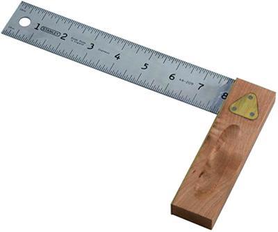 Which of the following is used to make a mark on a metal surface? A. dividers B. scratch awl C. protractor D. marking gauge 38.