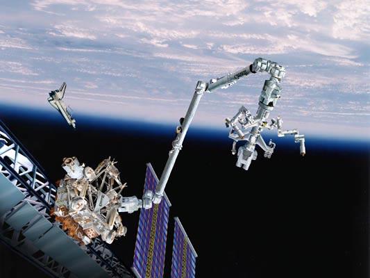 438 P Putz Figure 6. The MSS of the ISS (artist s impression, courtesy MD Robotics). Figure 7. The ERA during test. The most popular research topics for rovers concern locomotion and control.