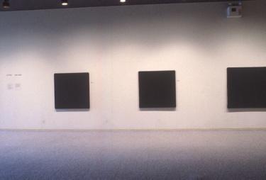 Installation view, The Black Paintings 1973-75 exhibition