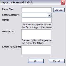 Select Cancel to escape. Directions for scanning are on page 42 of the manual. Adding a second garment Click on the Style Drawer. Select the Shirts Category (Scroll to the end of the Style bar.