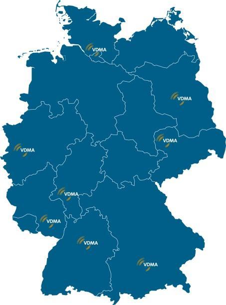 VDMA dedicated in all German states NA North: e.g.